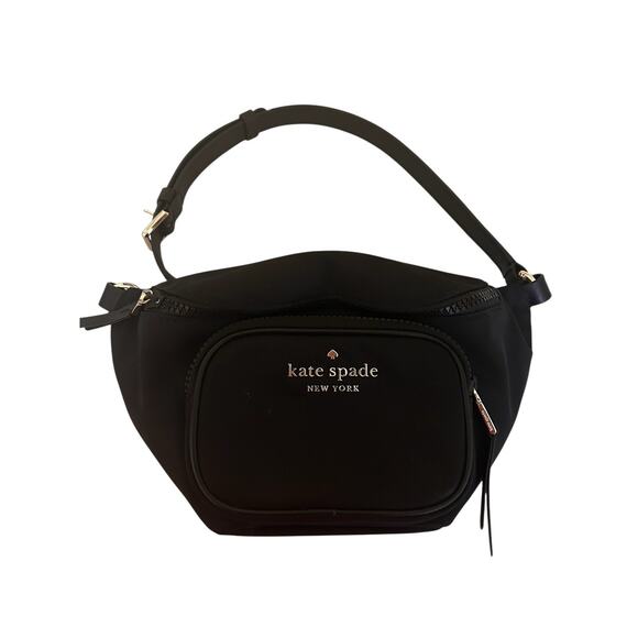Kate Spade New York Chelsea Nylon Belt Bag Fanny Pack Black - Picture 2 of 12